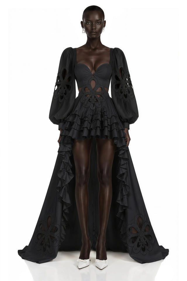 Charles Black CutOut Asymmetrical Maxi Dress