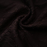 Christa Brown Floral Lace Maxi Dress with Cape