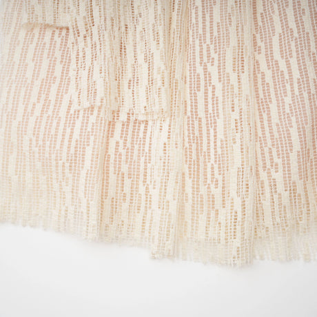 Cynthia Neutrals 3D Petal Textured Midi Dress