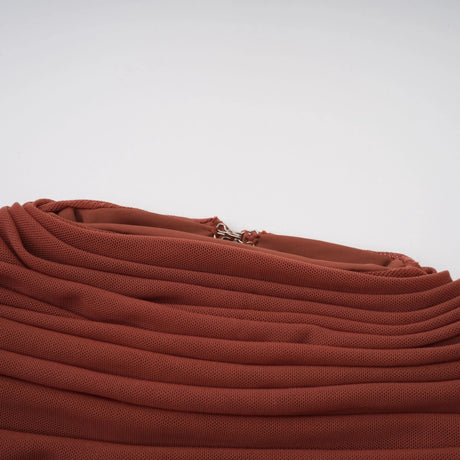 Laila Maxi Dress Brown Shirred-effect Draped
