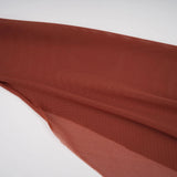 Danaé Brown Shirredeffect Draped Maxi Dress