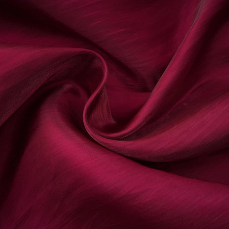 Danuta Burgundy Ruched Pleated Maxi Dress
