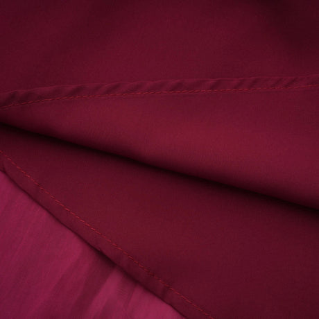 Danuta Burgundy Ruched Pleated Maxi Dress