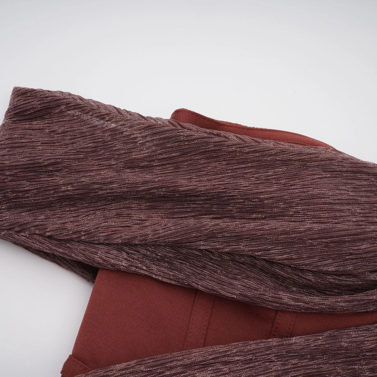 Delphine ribbondesign corset maxi dress in Brown