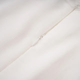 Déotille White Asymmetrical Ruched Mini Dress