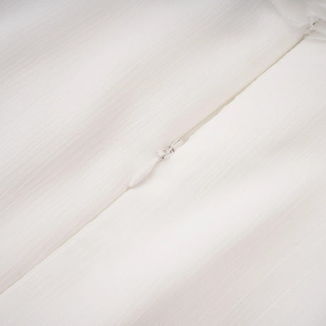 Lacey Mini Dress White Asymmetrical Ruched