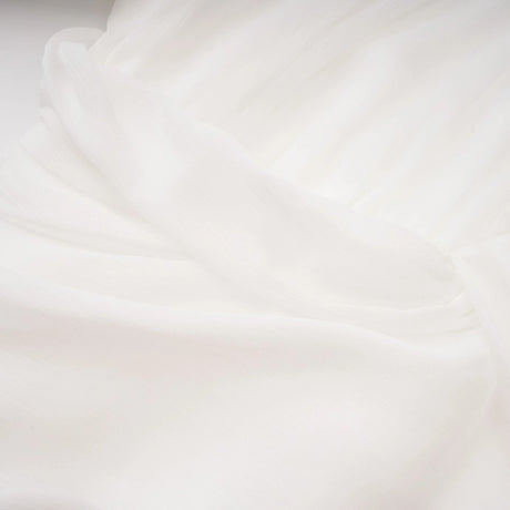 Lacey Mini Dress White Asymmetrical Ruched