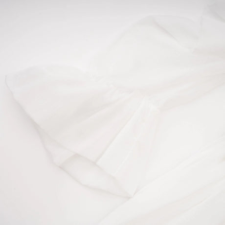 Lacey Mini Dress White Asymmetrical Ruched