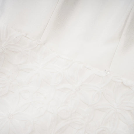 Dulcie White Floral Jacquard Shawl  Dress Set