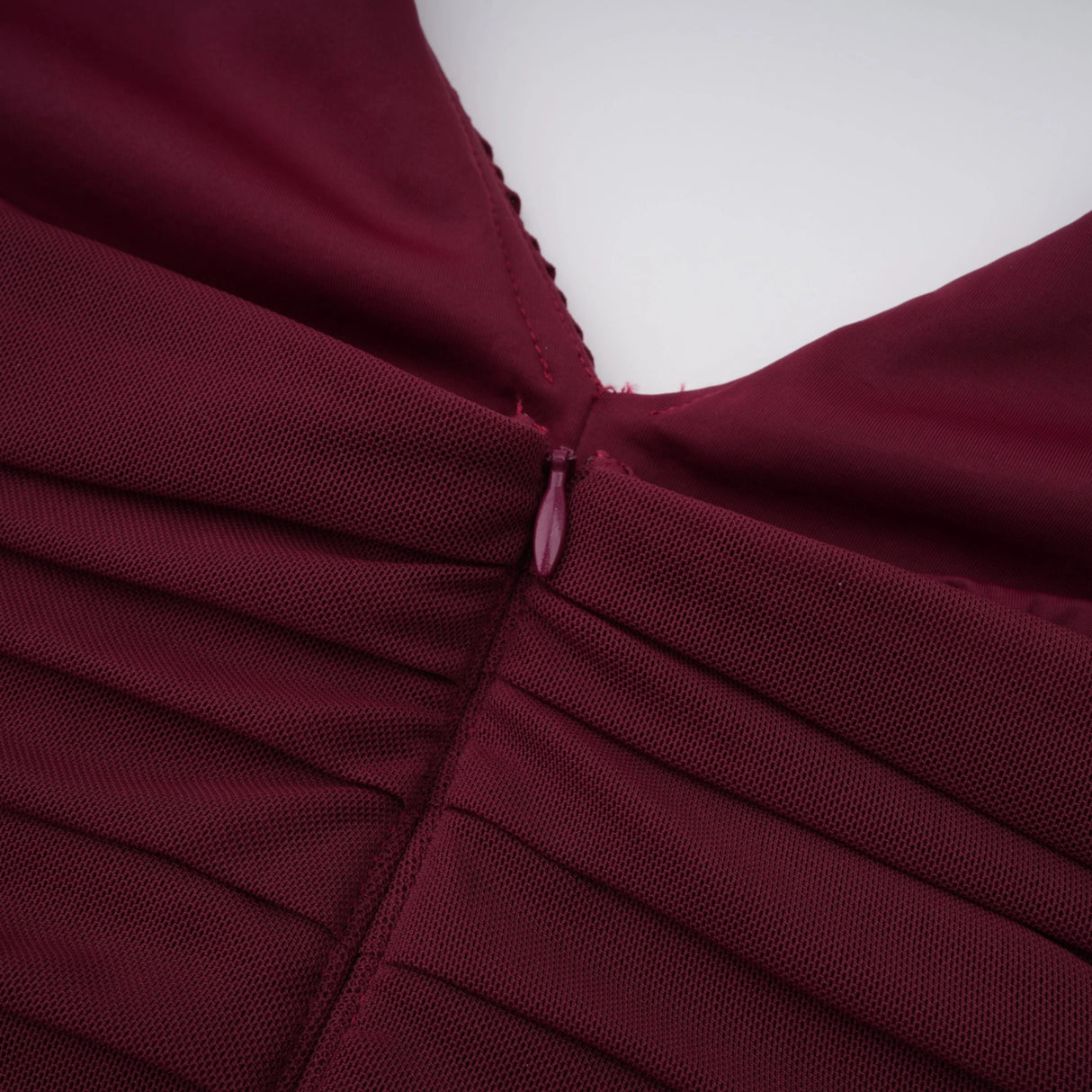 Eléa Red Cold Shoulder Draped Maxi Dress