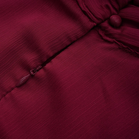 Zoe Mini Dress Burgundy Asymmetrical Ruffled Tulle