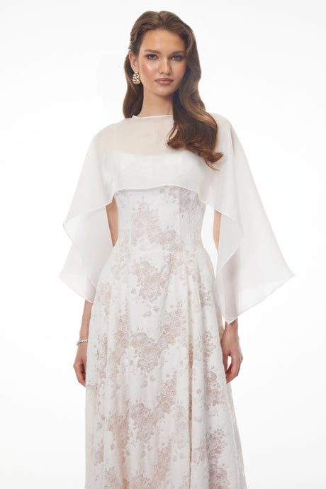 Paige Midi Dress White Sleeveless Lace