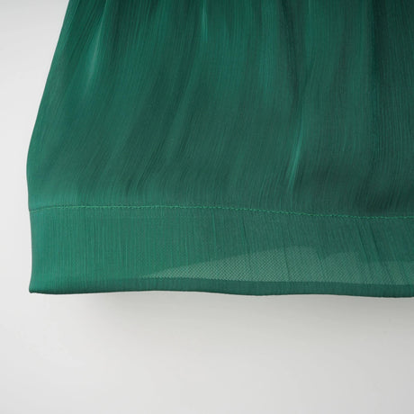 Emerald Green One Shoulder Ruched Maxi Dress