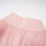 Emersyn Pink HighNeck Ruffled Detail Mini Dress
