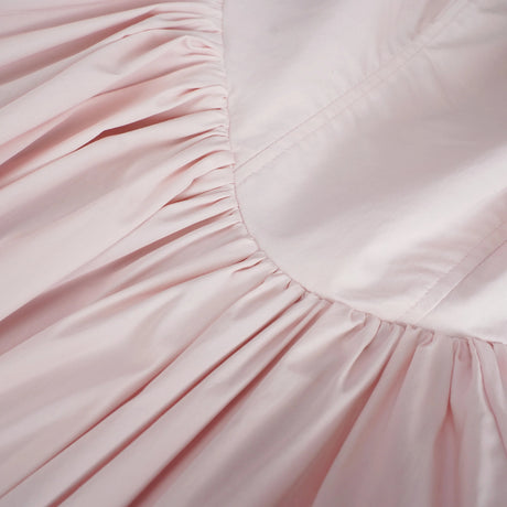 Harper Midi Dress Pink Layered Flared Hem