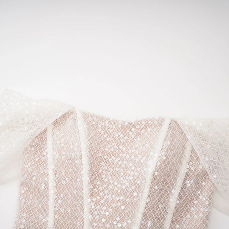 Delizia Maxi Dress White Off Shoulder Embellished
