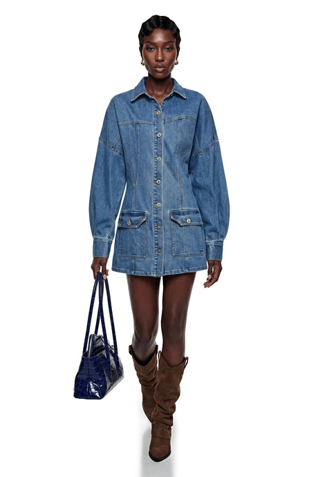 Mariella Blue Button Down Denim Jacket