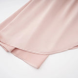 Everleigh Champagne Satin Top  Skirt Set With Cape Detail