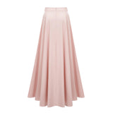 Everleigh Champagne Satin Top  Skirt Set With Cape Detail