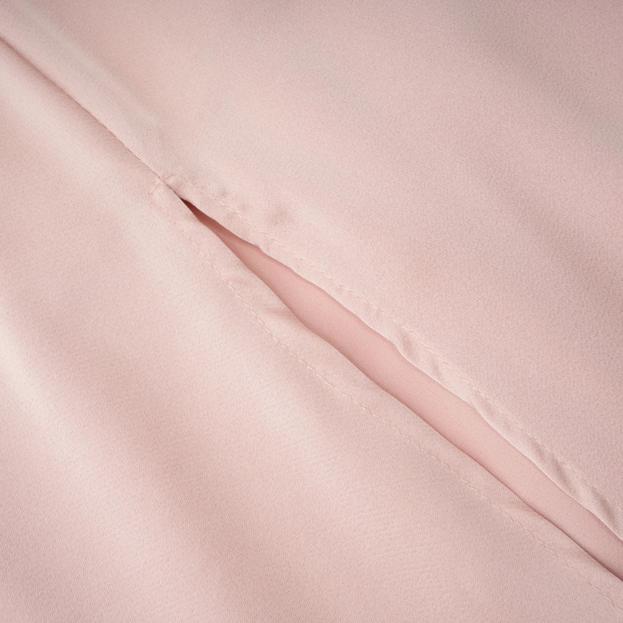 Everleigh Champagne Satin Top  Skirt Set With Cape Detail
