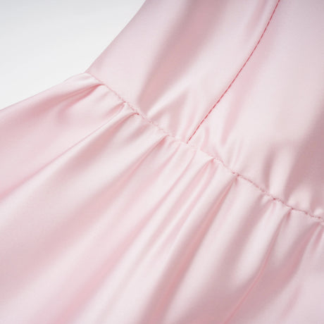 Fadila Pink SemiSheer Blouse  Dress Set