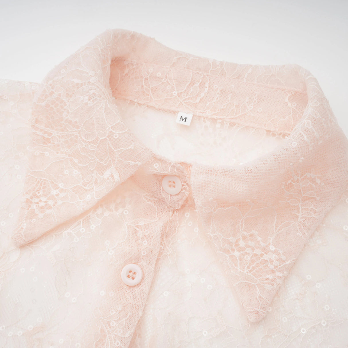 Fadila Pink SemiSheer Blouse  Dress Set