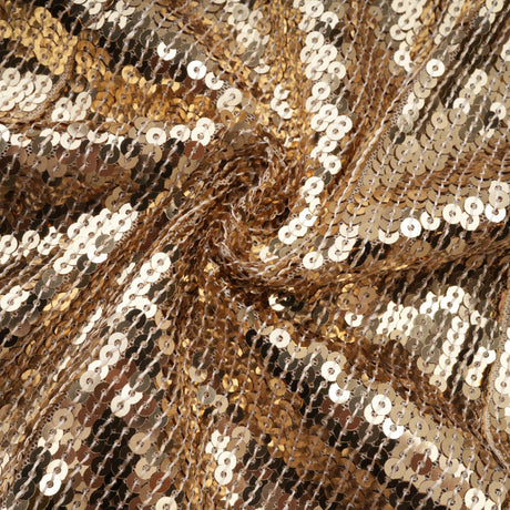 Federica Gold Train Sequined Maxi Dress