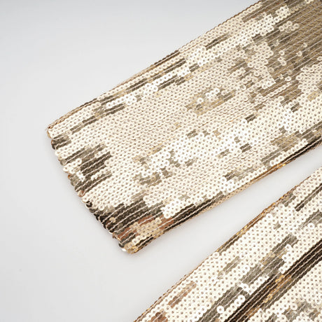 Pierina Maxi Dress Gold Train Sequined