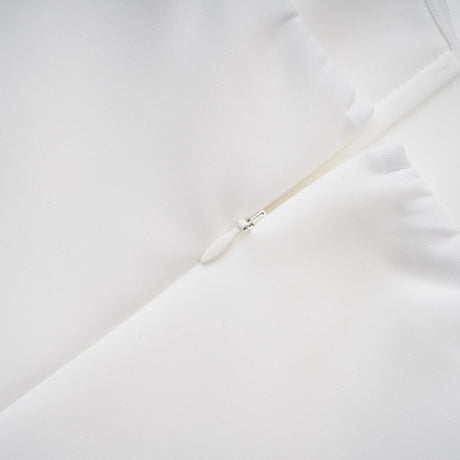 Felice White Structured Cape  Corset Dress Set