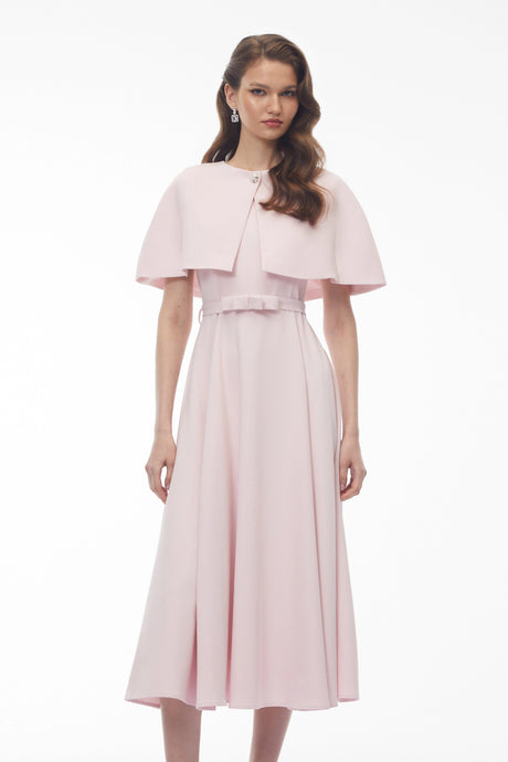 Cinzietta Midi Dress Pink Cape