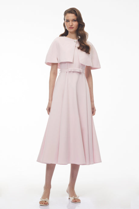 Cinzietta Midi Dress Pink Cape