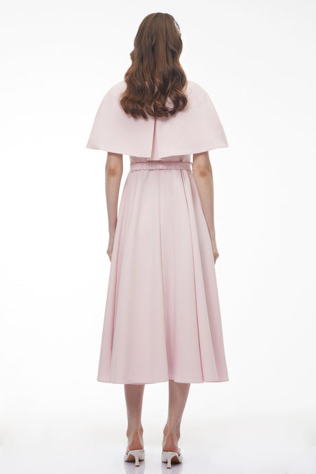 Cinzietta Midi Dress Pink Cape