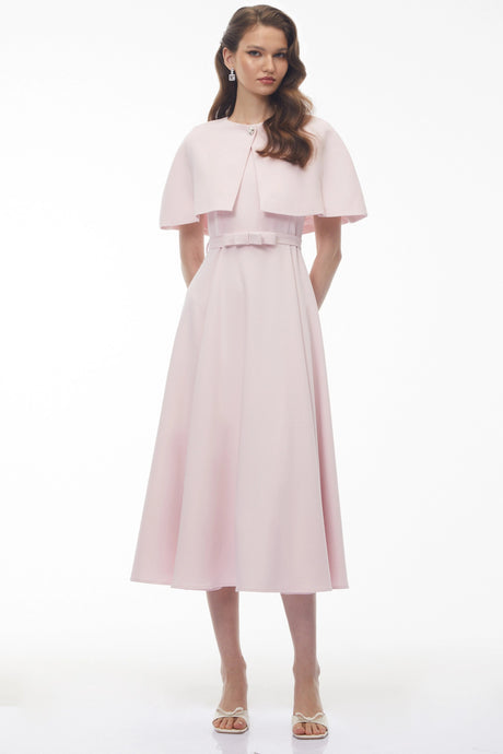 Cinzietta Midi Dress Pink Cape