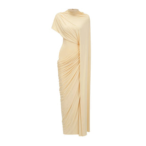 Fenella Asymmetrical Draped Cape  Dress Matching Set