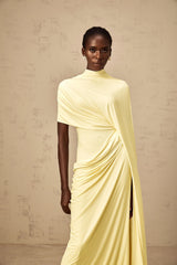 Fenella Asymmetrical Draped Cape  Dress Matching Set