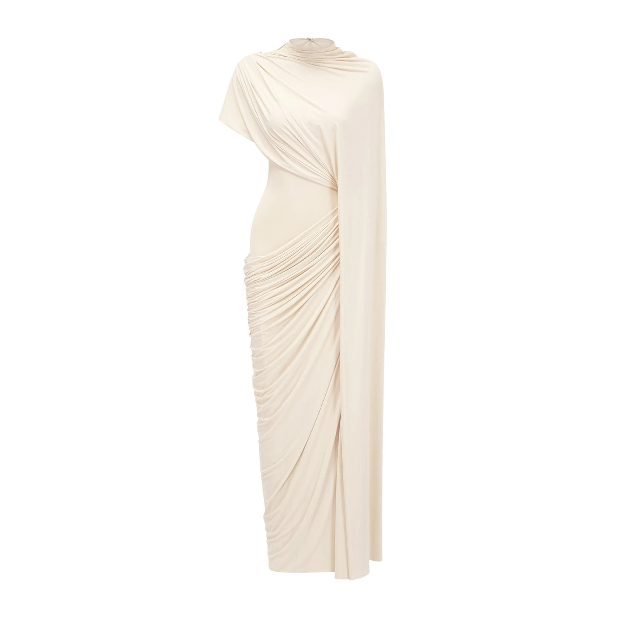 Fenella Asymmetrical Draped Cape  Dress Matching Set