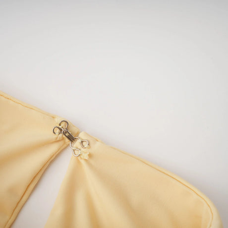 Fortuna Dress Yellow Asymmetrical Draped Cape & Matching Set