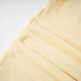 Fenella Yellow Asymmetrical Draped Cape  Dress Matching Set