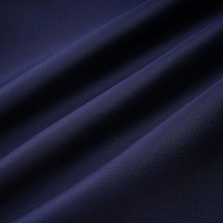 Fern Navy Blue Satin Panel Knit Midi Dress