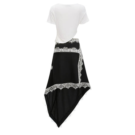Georgia Maxi Dress Block Gathered Lace Panel