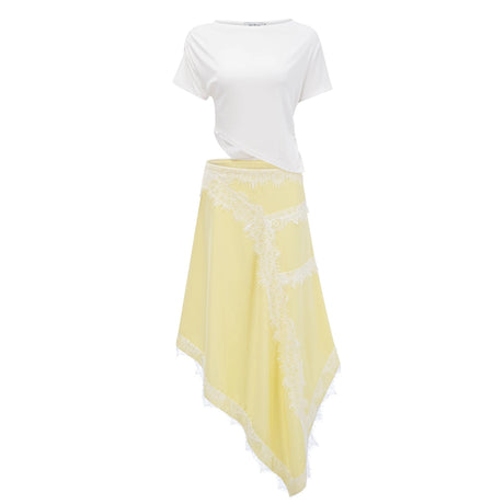 Grace Maxi Dress Gathered Lace Panel