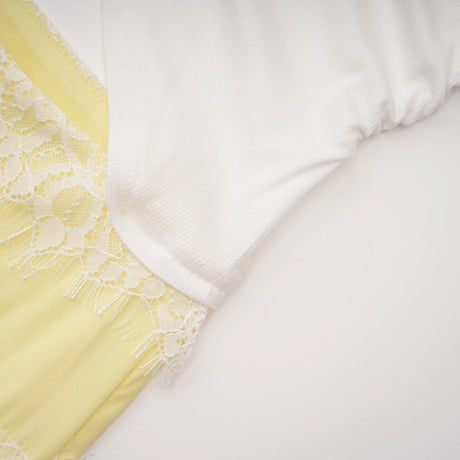 Grace Maxi Dress Gathered Lace Panel