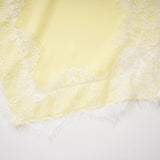 Fiamma Yellow Gathered Lace Panel Maxi Dress