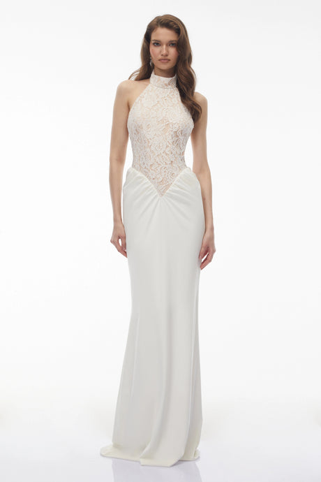 Sloan Maxi Dress White Floral Lace