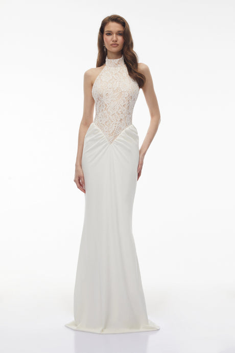 Sloan Maxi Dress White Floral Lace