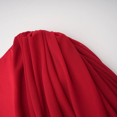 Sienna Red Asymmetrical Draped Maxi Gown
