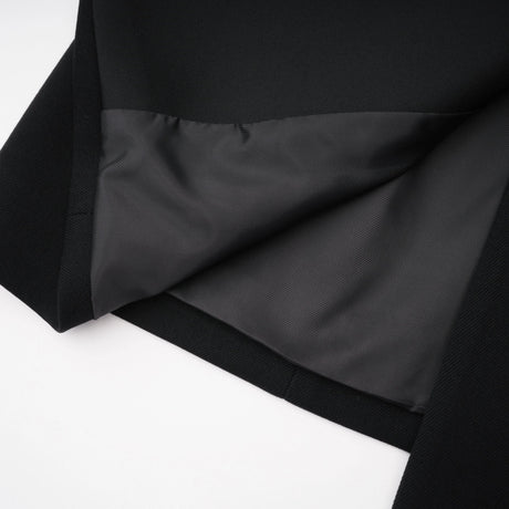 Fortunata Mini Dress Black Blazer with Satin Panels
