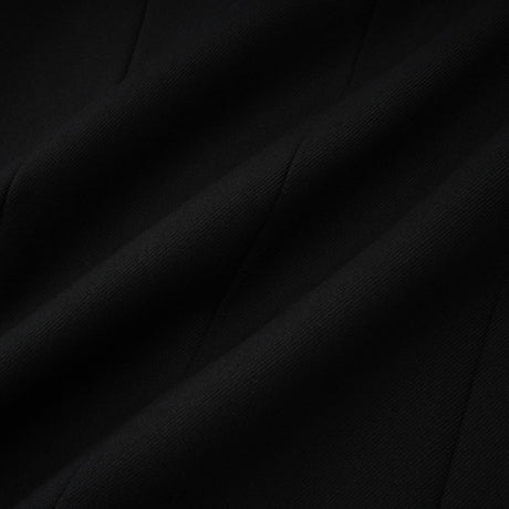 Fleur Black Blazer Mini Dress with Satin Panels