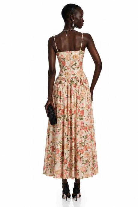 Lucrezia Maxi Dress Red Floral Print