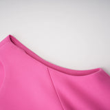 Fleurine Hot Pink Floral Appliqué Mini Dress
